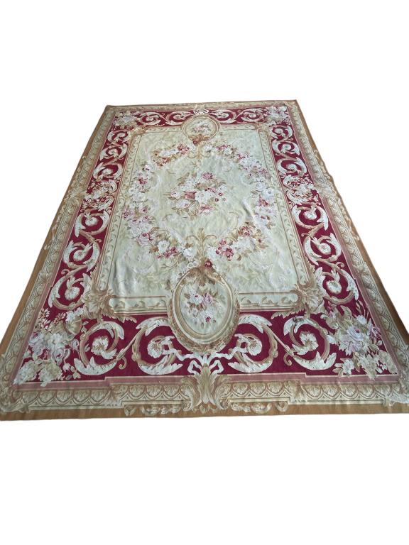 ANTIQUE STYLE HAND KNOTTED WOOL AREA RUG 149" (1 of 5)