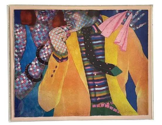 DAN ALLISON POP AP ART PRINT LUCITE FRAME 31.5" (1 of 7)