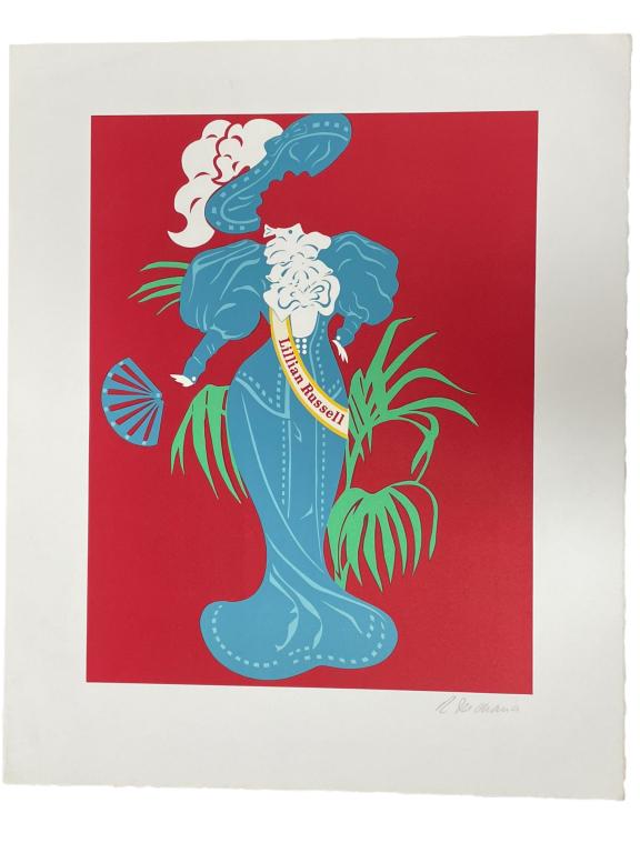 ROBERT INDIANA / LILLIAN RUSSELL SIGNED PRINT (1 of 2)