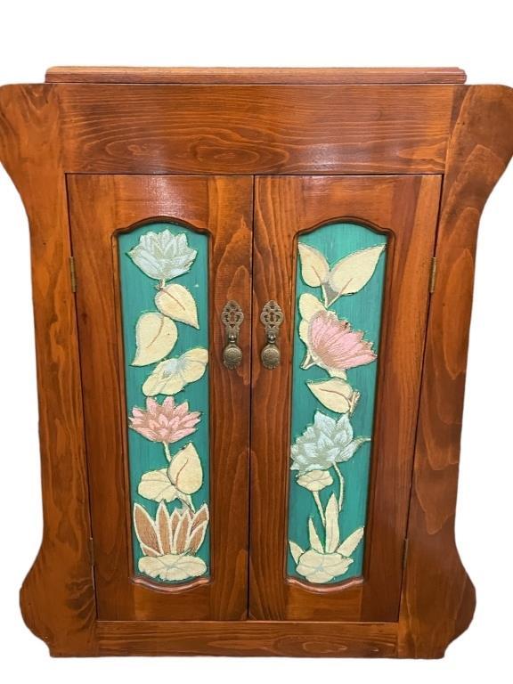 CUSTOM FISHING ROD AND REEL HOLDER CABINET 34" (1 of 4)