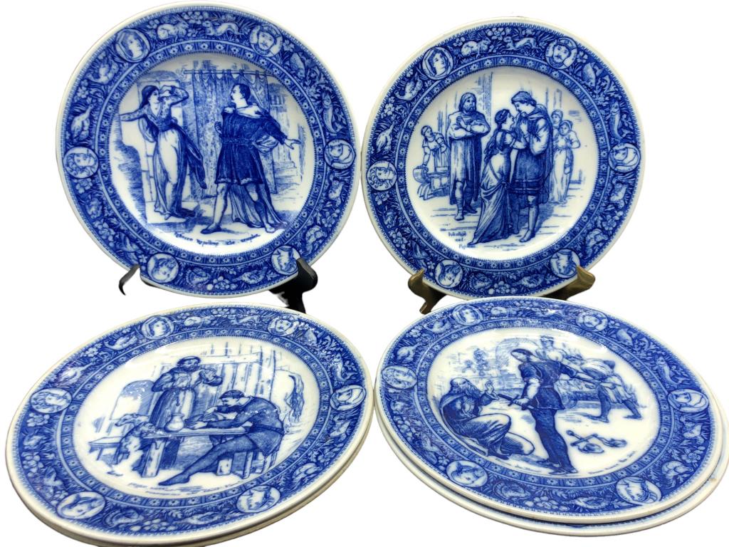 MID-CENTURY WEDGEWOOD IVANHOE FLOW DINNER PLATES (1 of 3)