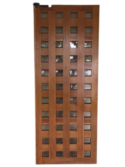 MIDMOD TEAK AND GLASS SWINGING DOOR 78.5" (1 of 6)