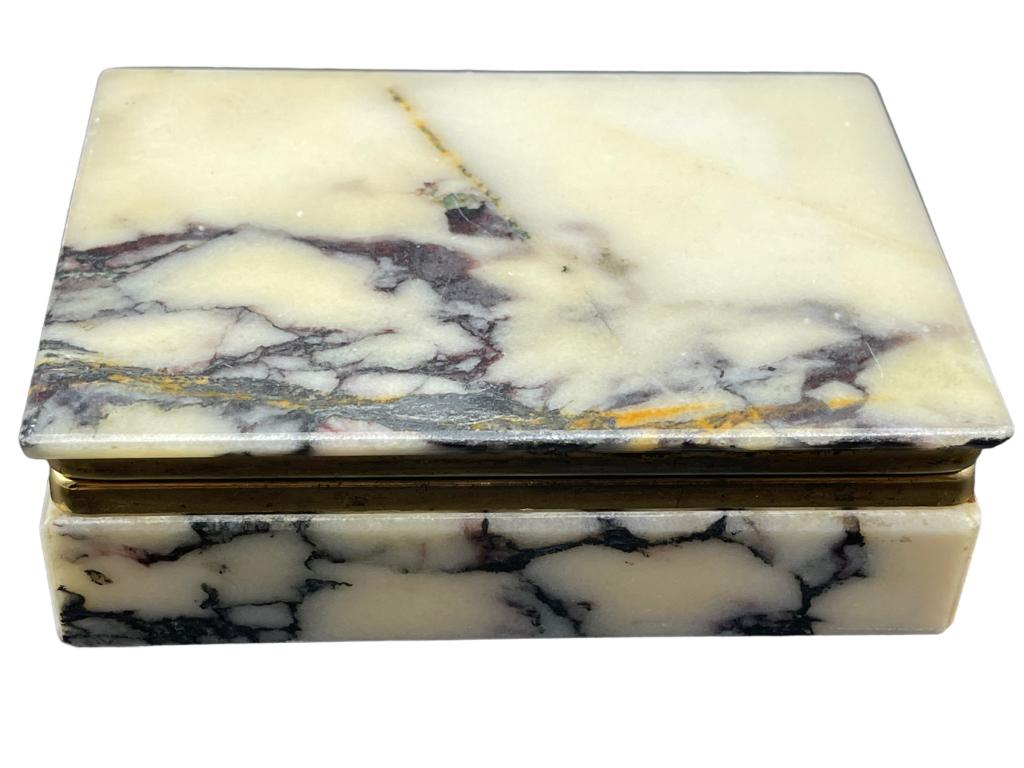 ART DECO FRENCH MARBLE JEWELRY TRINKET BOX (1 of 6)