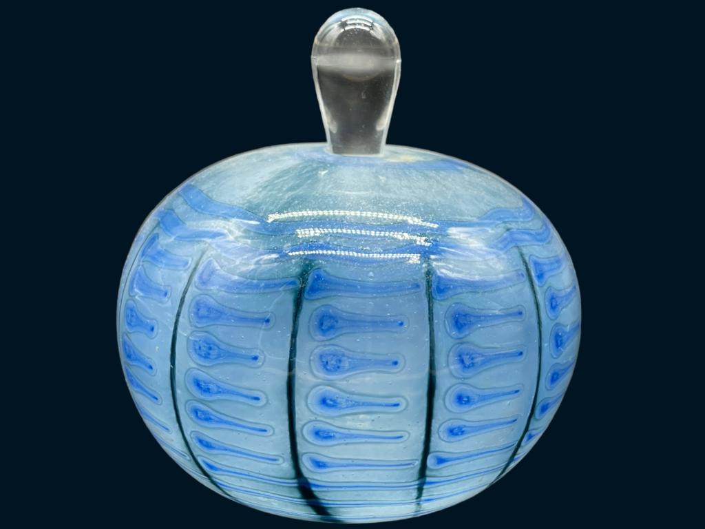 SIGNED MURANO STYLE ART GLASS PERFUME BOTTLE (1 of 5)