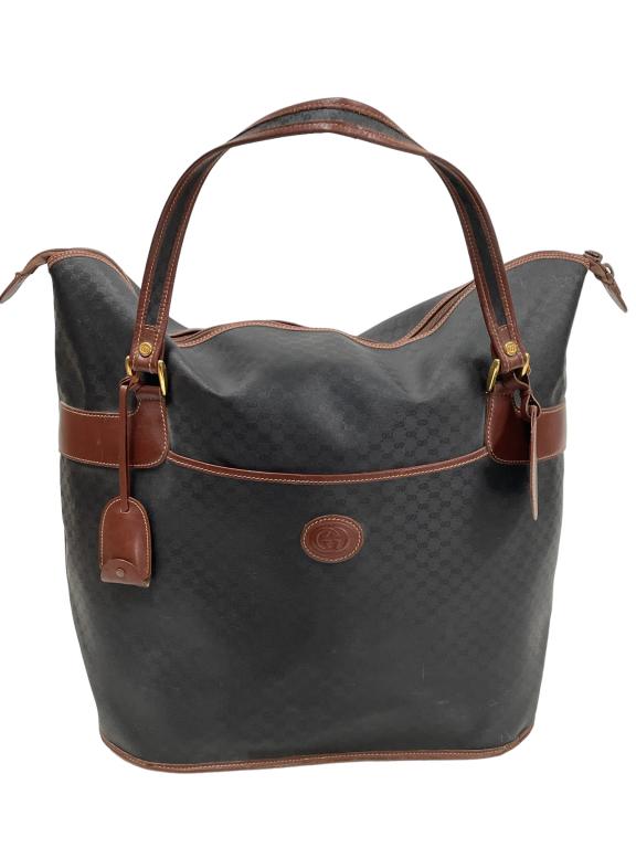 LARGE VINTAGE GUCCI TRAVEL WEEKENDER TOTE (1 of 10)