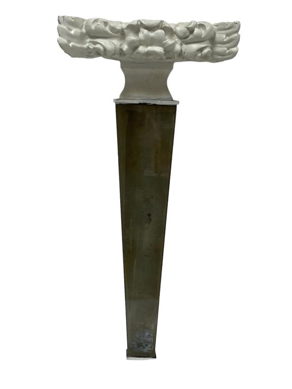 VINTAGE FRENCH WALL SCONCE SHELF WITH MIRROR SIDES (1 of 7)