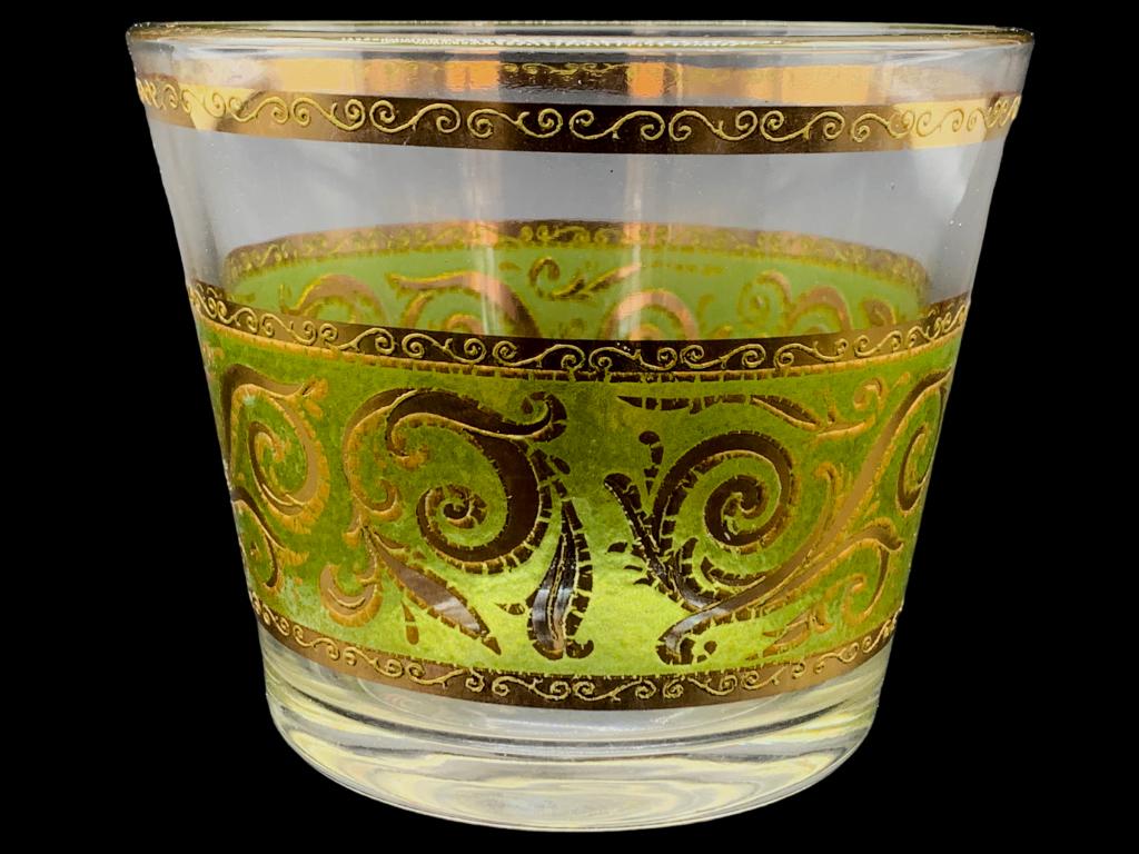 MID-MOD CULVER LTD. TOLEDO GREEN & GOLD ICE BUCKET (1 of 4)