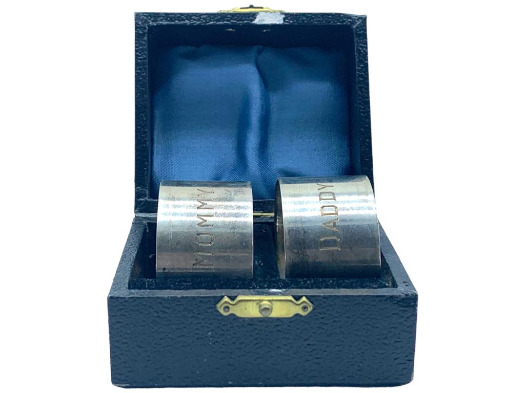 STERLING SILVER NAPKIN RINGS (2) 1.75" (1 of 6)