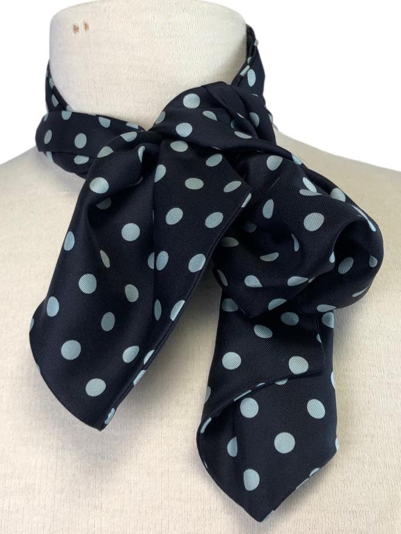 VTG ESCADA POLKA DOT SILK SCARF (1 of 3)