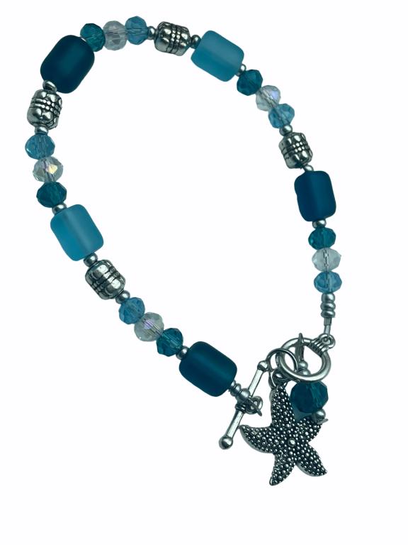 DEVI HANDCRAFTED CRYSTAL BEADED STAR FISH BRACELET (1 of 3)