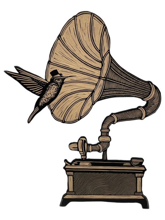 FIDEL SOLORZANO RELIEF WOOD CUT WALL ART 21" (1 of 3)