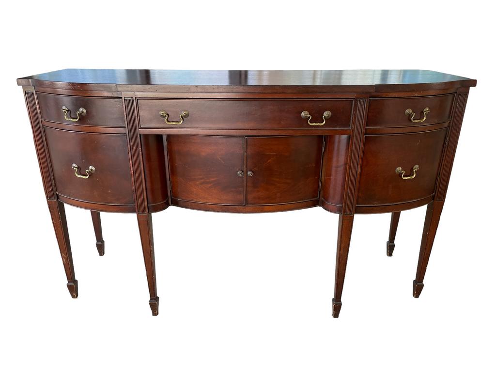 ANTIQUE WOOD SIDEBOARD CABINET 66": ANTIQUE WOOD SIDEBOARD CABINET-39" X 66" X22" APPROX-PRE OWNED CONDITION-DP4523
