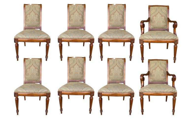 SET OF 8 ETHAN ALLEN DINING ROOM CHAIRS (1 of 10)