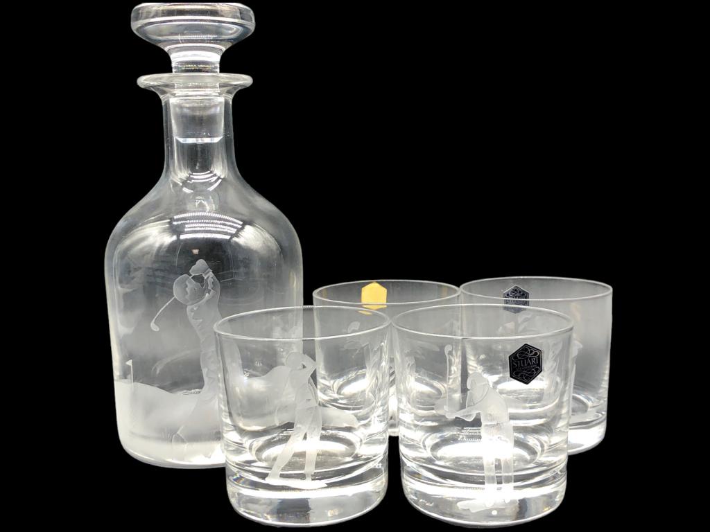 NEW SCOTTISH CRYSTAL WHISKEY GLASS SET 4' (1 of 6)