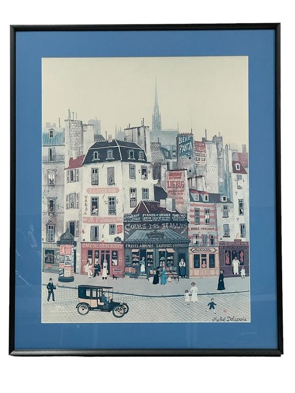 MICHEL DELACROIX DECORATIVE ART PRINT 32.5" (1 of 3)