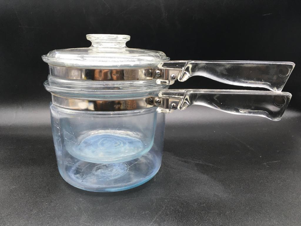 VTG PYREX FLAMEWARE DOUBLE BOILER 6283 (1 of 5)