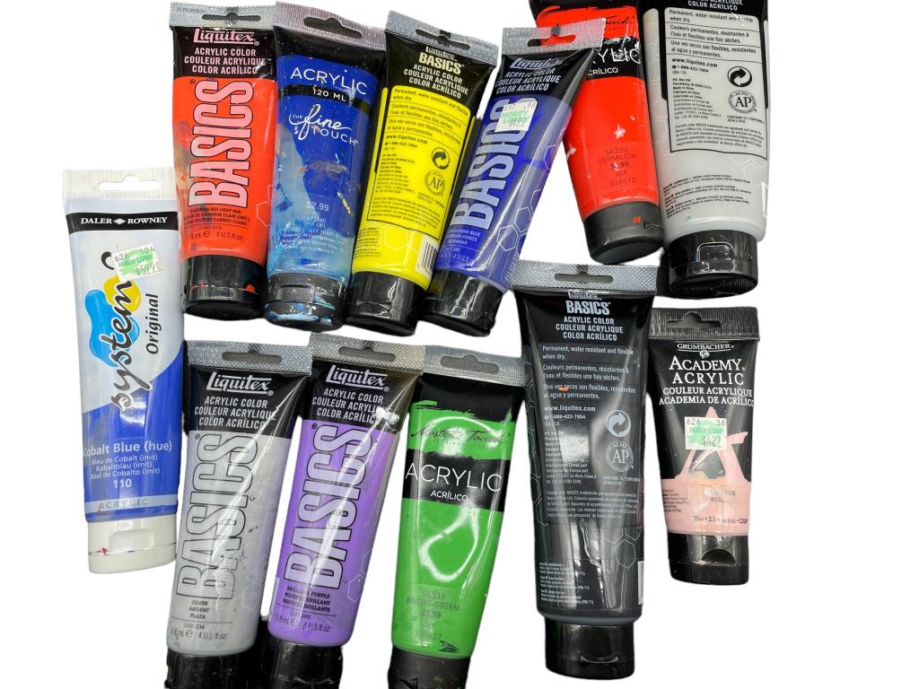 LOT OF ASSORTED ARTISTS PAINT | ART SUPPLIES (1 of 2)