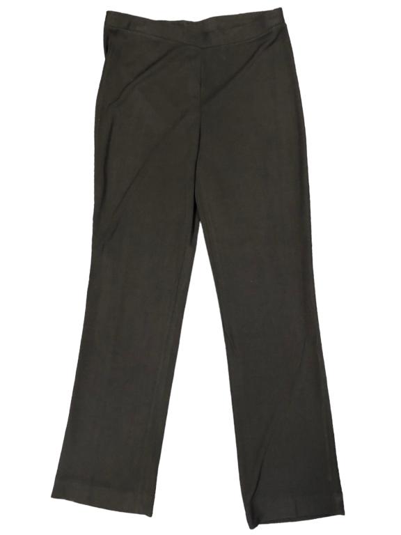 DKNY LADIES' PULL-ON BLACK PONTE PANTS: DKNY LADIES' PULL-ON BLACK PONTE PANTS -GOOD PREOWNED CONDITION, STRETCH WAISTBAND-COLOR- BLACK-WAIST- 14"-HIP-16.5"-THIGH- 8.5"BTQ 4/25