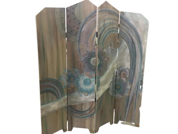 4-PANEL 7'H DESIGNER DIVIDER SCREEN (1 of 5)