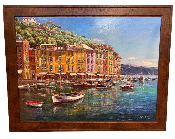 SAM PARK "VIEW OF PORTOFINO" EMBELLISHED GICLEED (1 of 4)