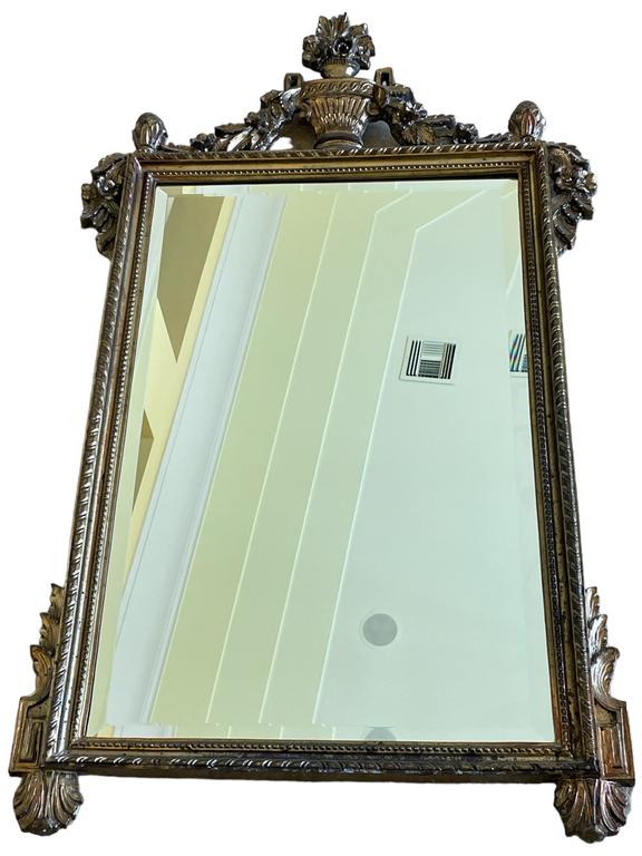 VINTAGE NEOCLASSICAL CARVED MIRROR 51" (1 of 6)