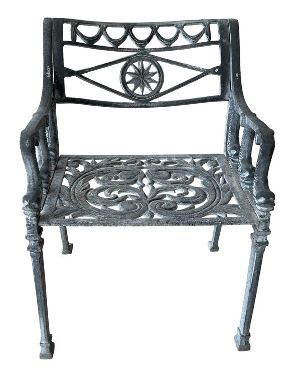 NEOCLASSICAL CAST ALUMINIUM KOI FISH CHAIR (1 of 8)