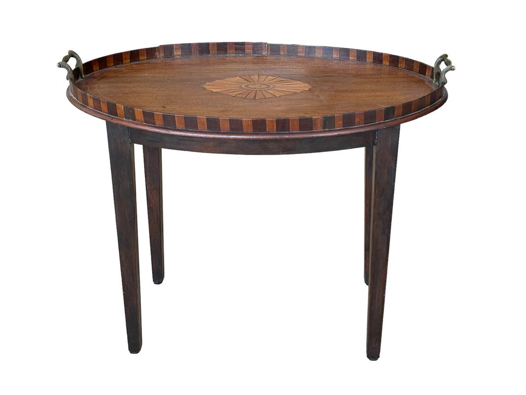 MAITLAND SMITH STYLE TRAY SIDE TABLE 26" (1 of 7)