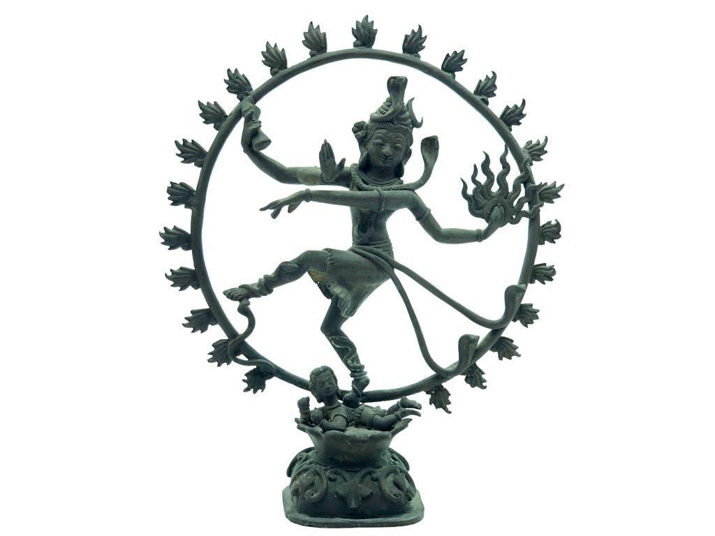 VINTAGE BRASS DANCING SHIVA STATUE (1 of 5)