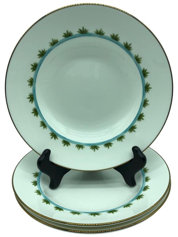 BRITISH COLONIAL BAMBOO LENOX DINNER BOWL SET-3 (1 of 5)