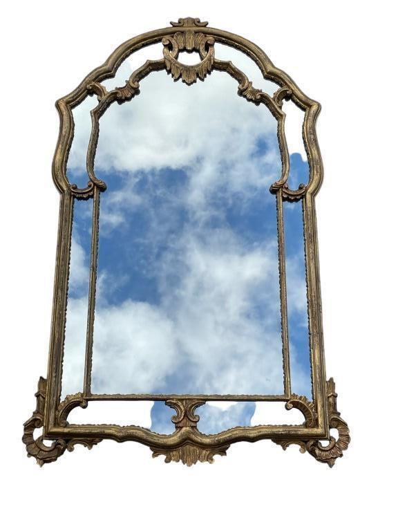 VINTAGE GOTHIC REVIVAL STYLE MIRROR 48" (1 of 6)