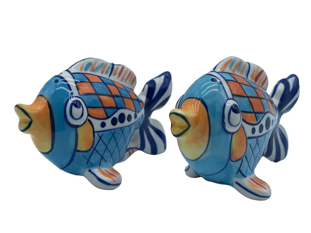 DIANE BLUE SKY ABSTRACT SALT & PEPPER SHAKERS (2) (1 of 4)