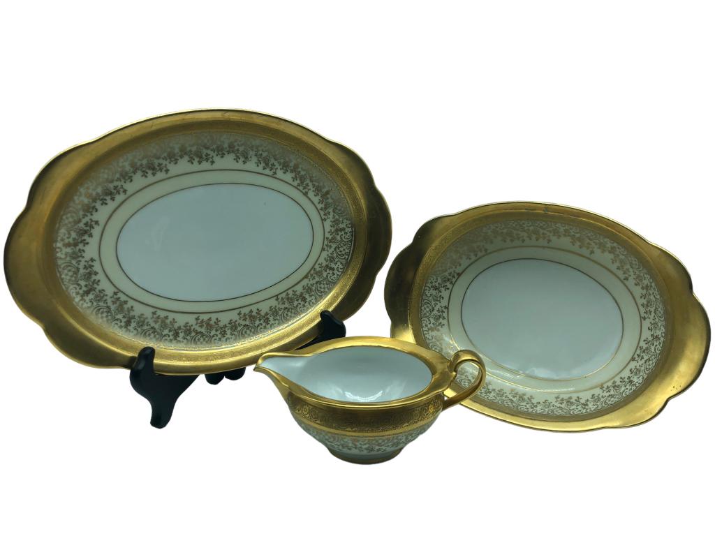 BAVARIAN GERMAN SAUCER & BOWL SET (3) (1 of 3)