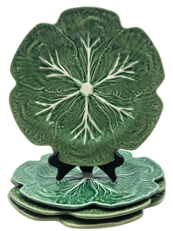 BORDALLO PINHEIRO CABBAGE DINNER PLATE SET (4) (1 of 4)
