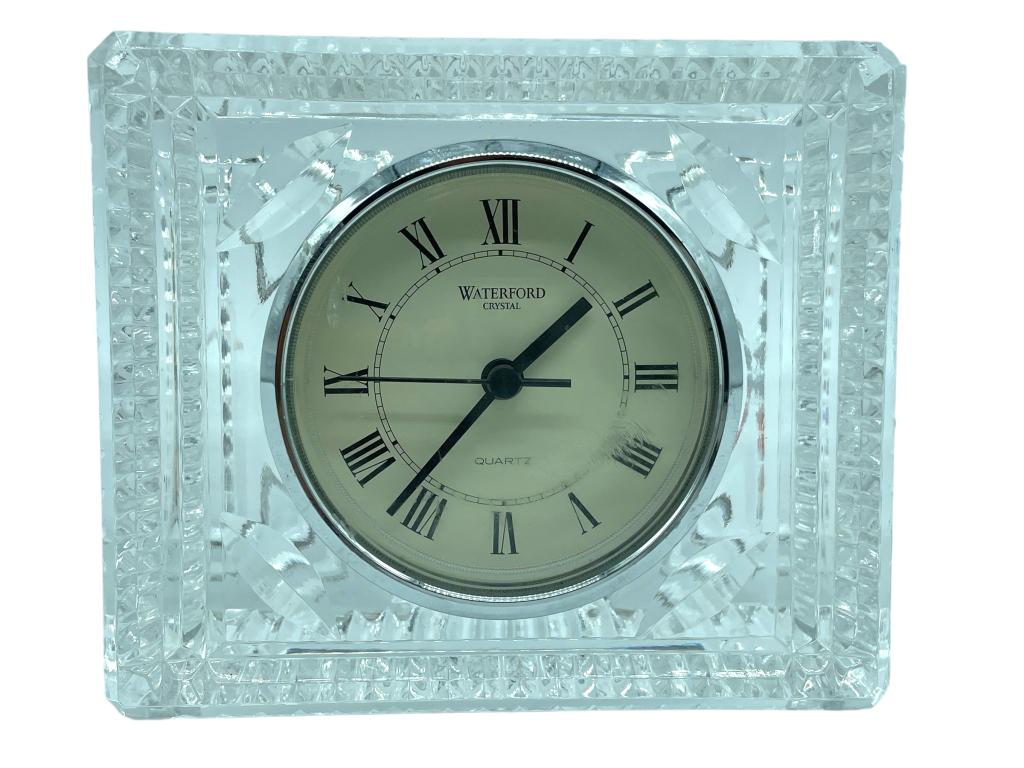 VINTAGE WATERFORD CRYSTAL DESK CLOCK 4.5" (1 of 5)