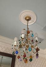 VINTAGE MULTI COLOR CRYSTAL CHANDELIER 25" (1 of 2)