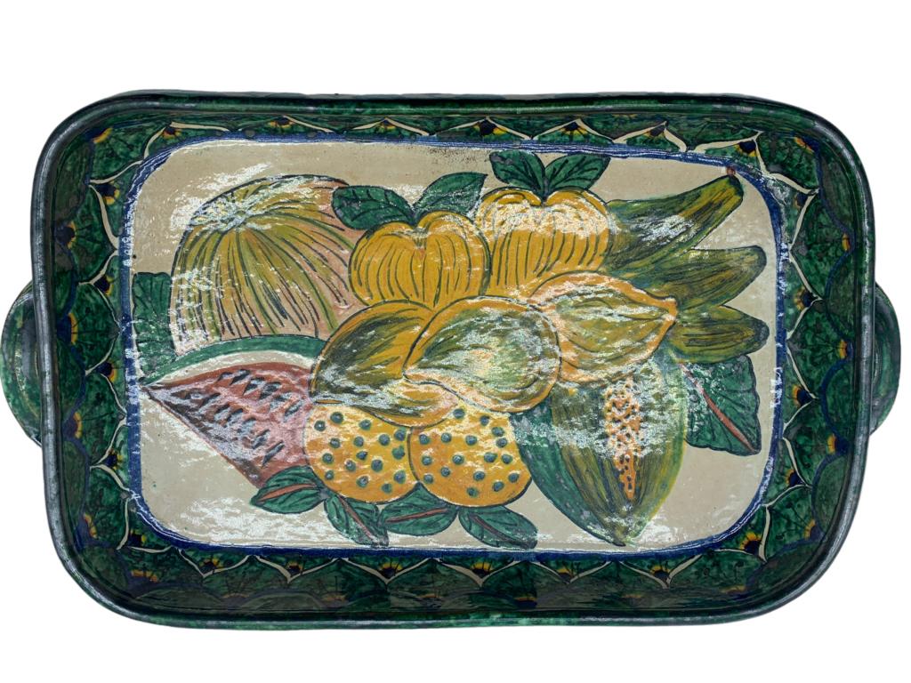 HANDMADE POLISH POTTERY LARGE DECORATIVE PLATTER (1 of 5)