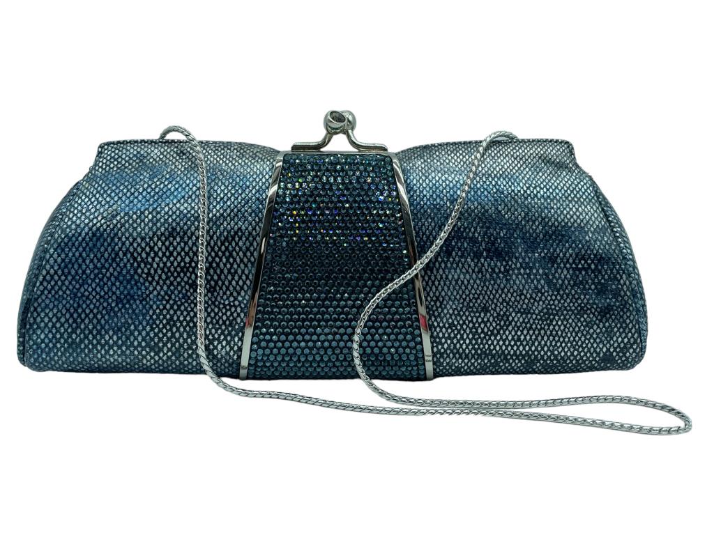 VINTAGE JUDITH LEIBER SNAKESKIN CLUTCH PURSE (1 of 8)