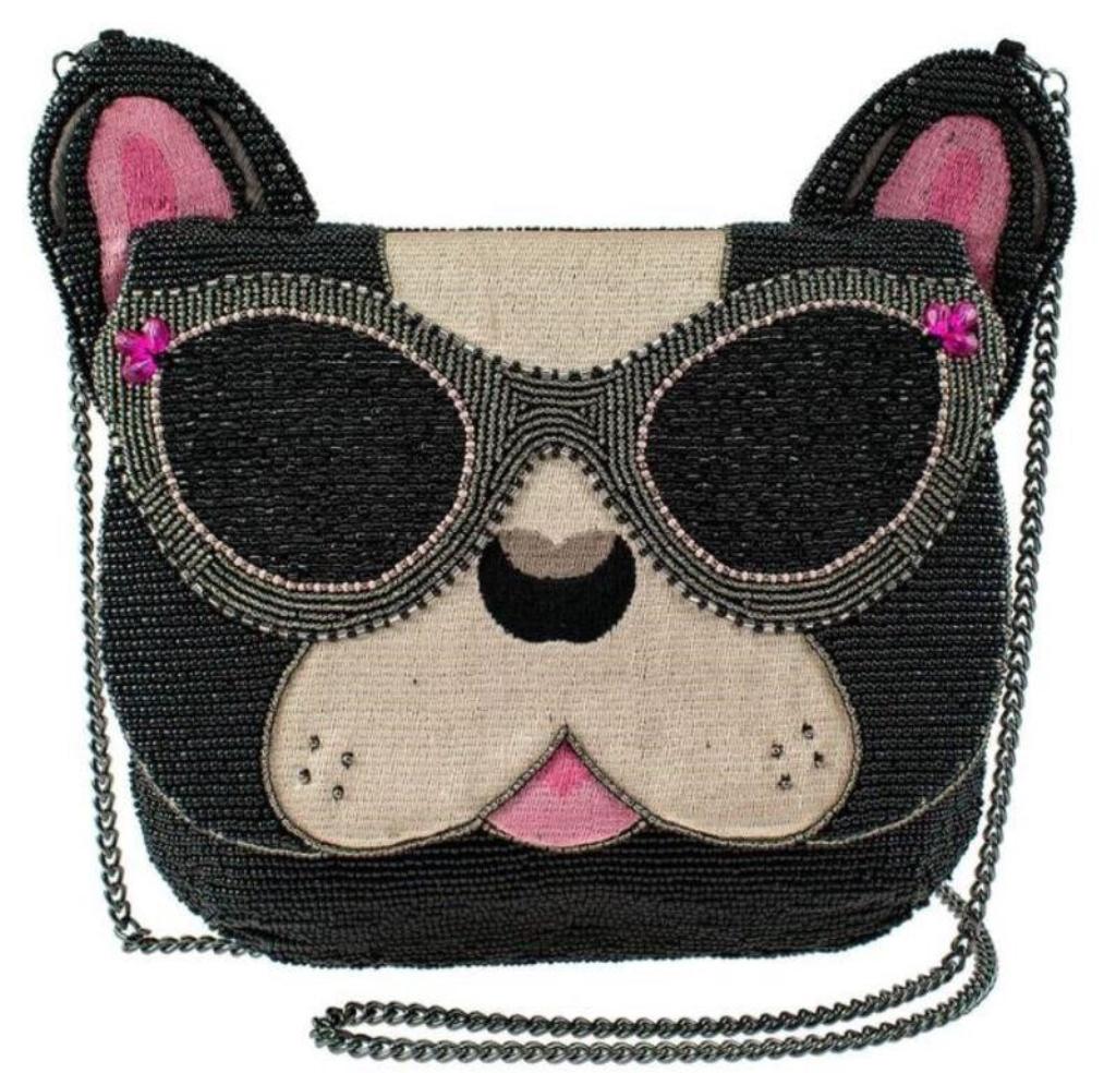 NEW MARY FRANCES TART CROSSBODY LEMON HANDBAG: NEW MARY FRANCES THROW ME A BONE CROSSBODY-8.5 X 1 X 7.5"-STRAP LENGTH 49"-STRAP DROP 25.75