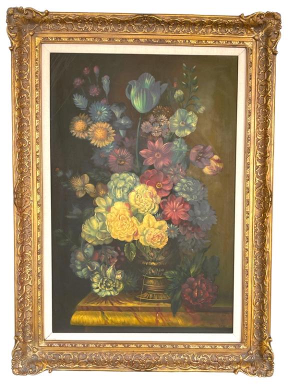 STILL LIFE GICLEE PRINT ON CANVAS FRAMED 45" (1 of 7)