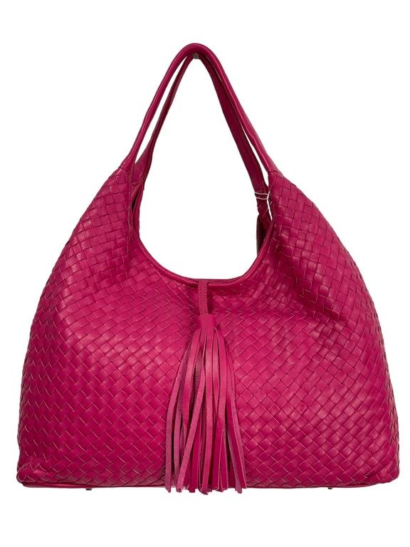 NEW LALO SOFT NAPA LEATHER WOVEN WOMENS' HANDBAG (1 of 6)