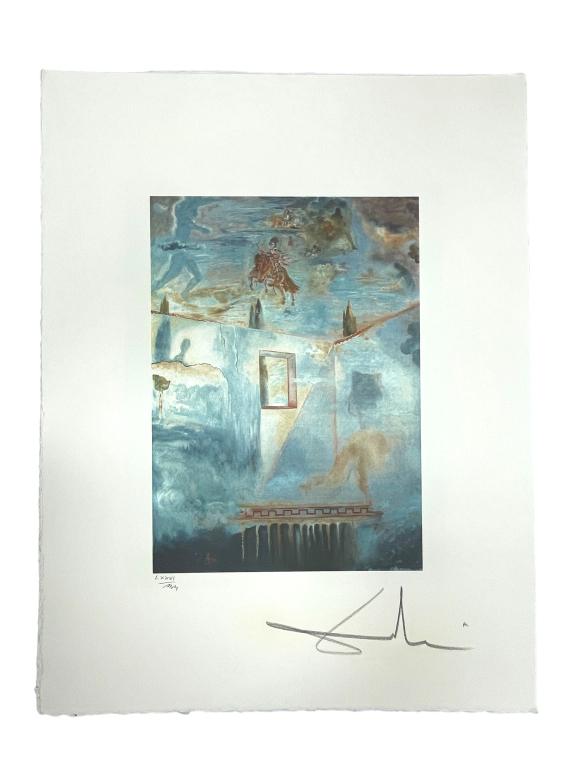 SALVADOR DALI HAND SIGNED NUMBERED LITHO PRINT 26" (1 of 3)