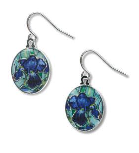 NEW IN BOX! VINCENT Van GOGH IRIS EARRINGS (1 of 3)