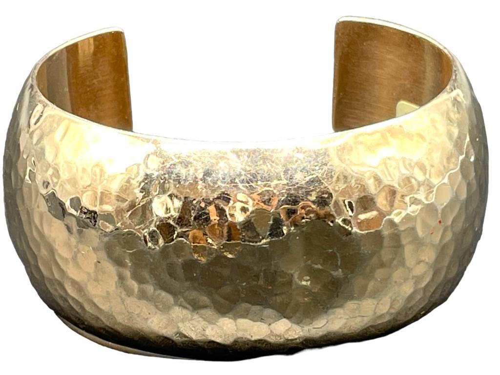 DORADO STERLING SILVER HAMMERED CUFF BRACELET 48G (1 of 6)