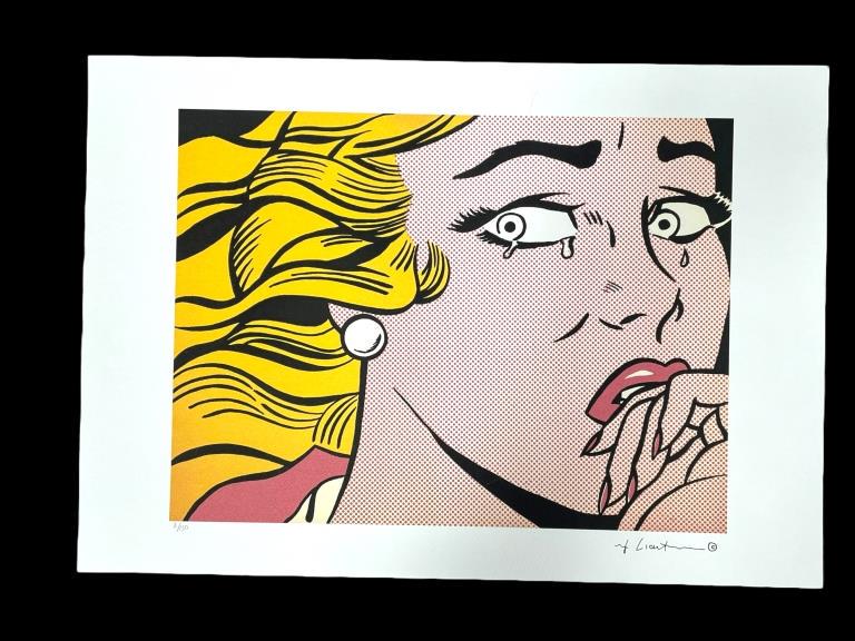 ROY LICHTENSTEIN  POP ART LITHOGRAPH PRINT 20" (1 of 6)