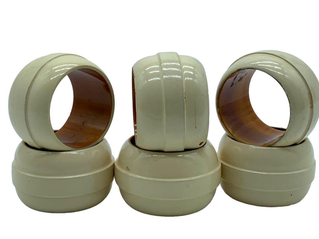 VTG 70'S STYLE NAPKIN RING SET OF (6) (1 of 4)