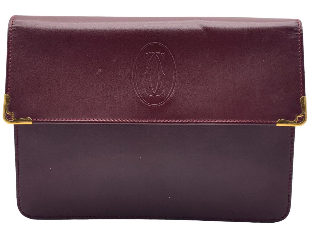 CARTIER TOP FLAP WRISTLET CLUTCH HANDBAG (1 of 4)