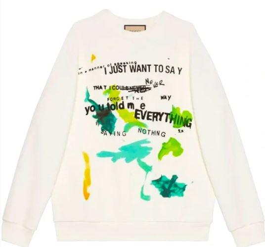 NEW! GUCCI IN A MANNER OF SPEAKING SWEATSHIRT MED (1 of 6)