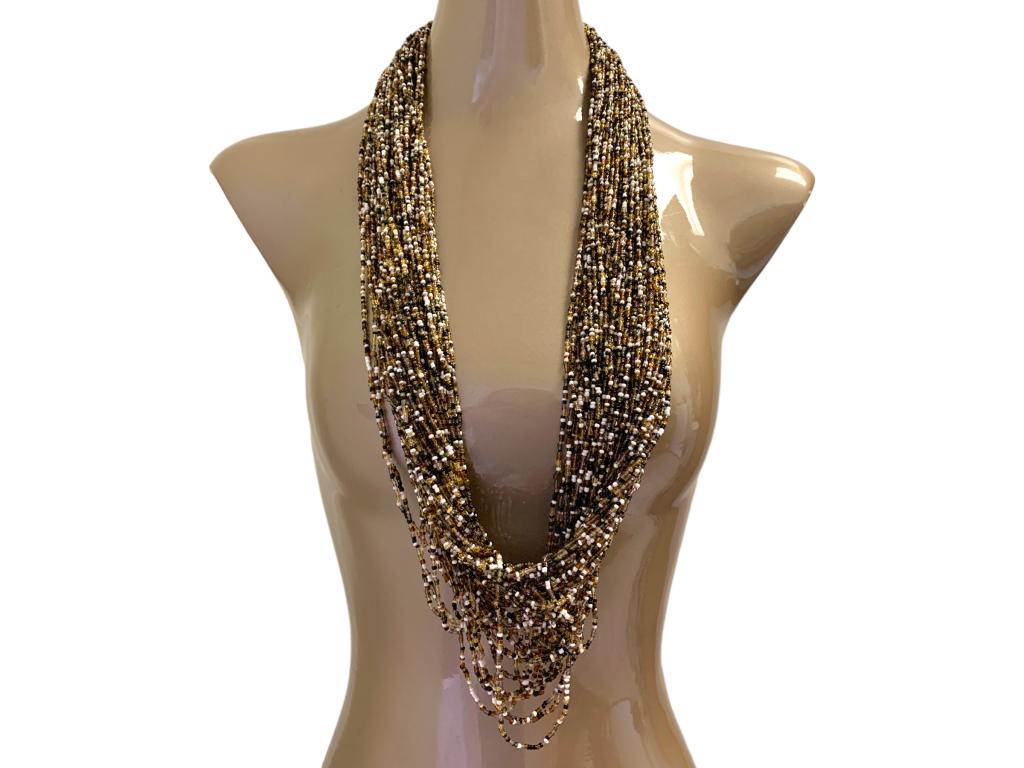 MULTISTRAND BEADED STATEMENT NECKLACE (1 of 2)