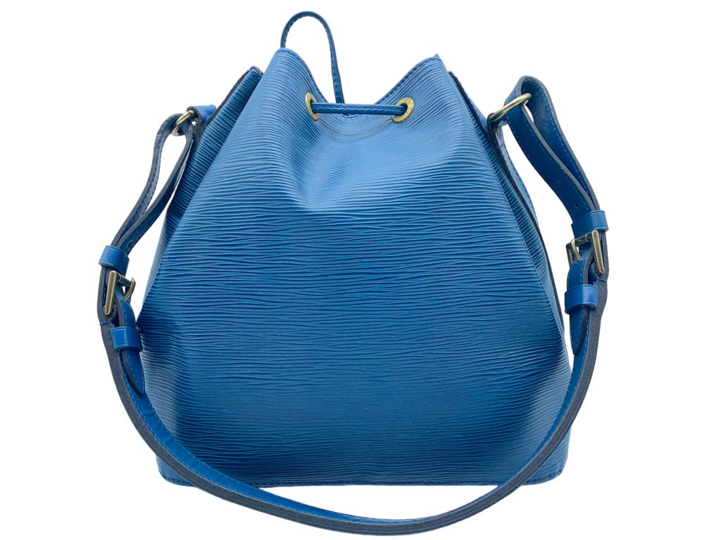 LOUIS VUITTON NOE BLUE CALF LEATHER SHOULDER BAG (1 of 5)