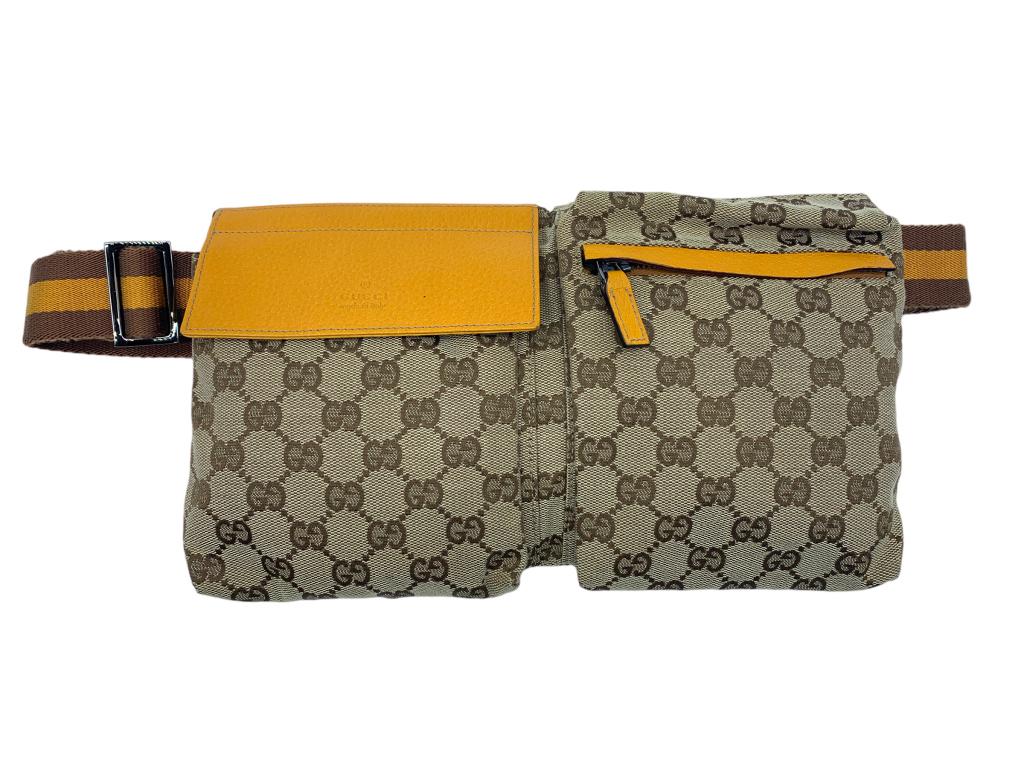 GUCCI  WEB WAIST POUCH SHOULDER BAG (1 of 3)